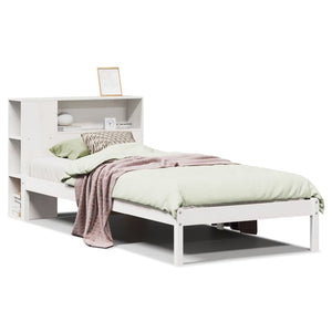 Letto con Libreria senza Materasso 75x190 cm in Legno Pino 3321560