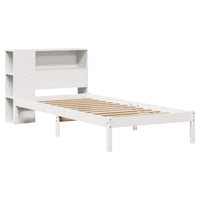 Letto con Libreria senza Materasso 75x190 cm in Legno Pino 3321560