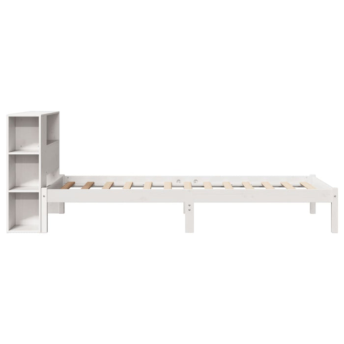 Letto con Libreria senza Materasso 75x190 cm in Legno Pino 3321560