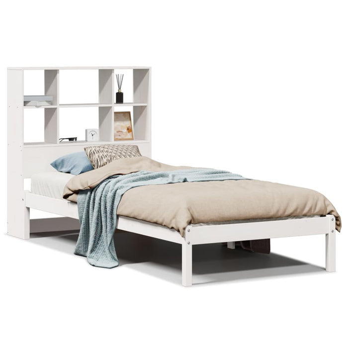 Letto con Libreria senza Materasso 75x190 cm in Legno Pino 3321572