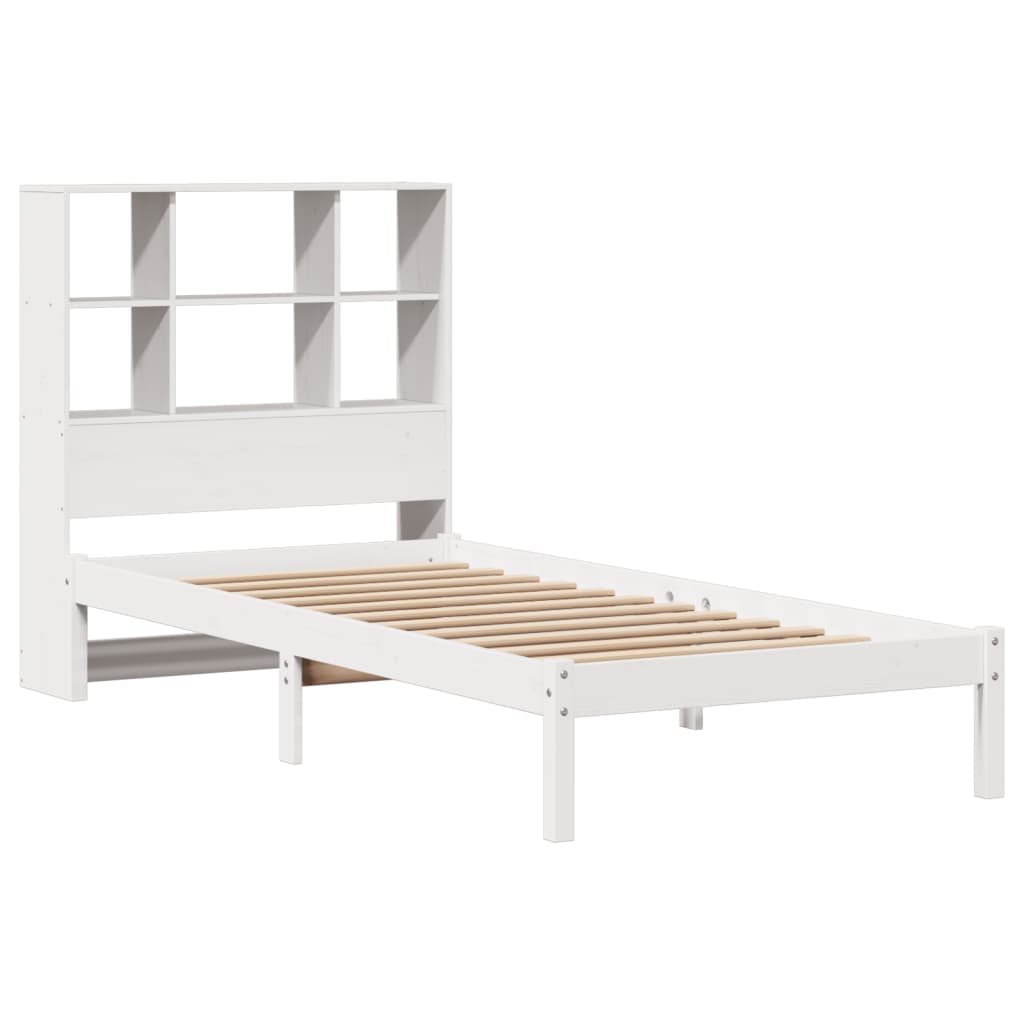 Letto con Libreria senza Materasso 75x190 cm in Legno Pino 3321572