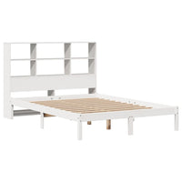 Letto Libreria senza Materasso Bianco 140x200 cm Legno di Pino 3321588