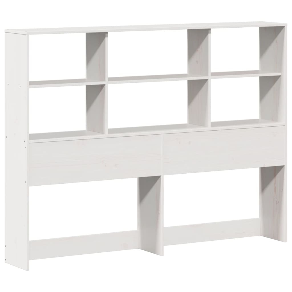 Letto Libreria senza Materasso Bianco 140x200 cm Legno di Pino 3321588