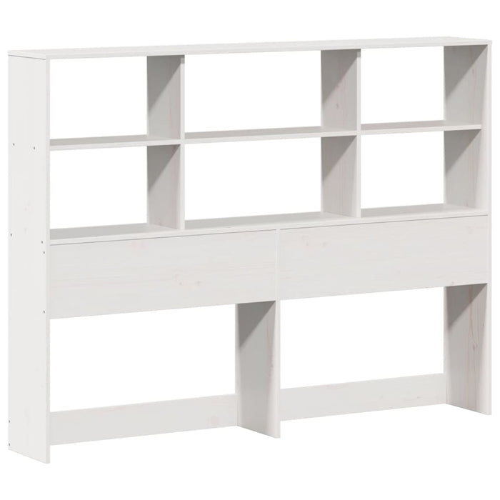 Letto Libreria senza Materasso Bianco 140x200 cm Legno di Pino 3321588