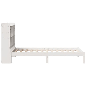 Letto Libreria senza Materasso Bianca 90x200 cm Legno di Pino 3321621