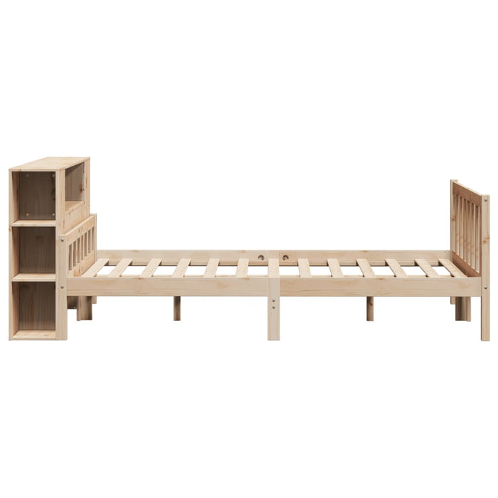 Letto Libreria senza Materasso 150x200 cm in Legno di Pino 3322088