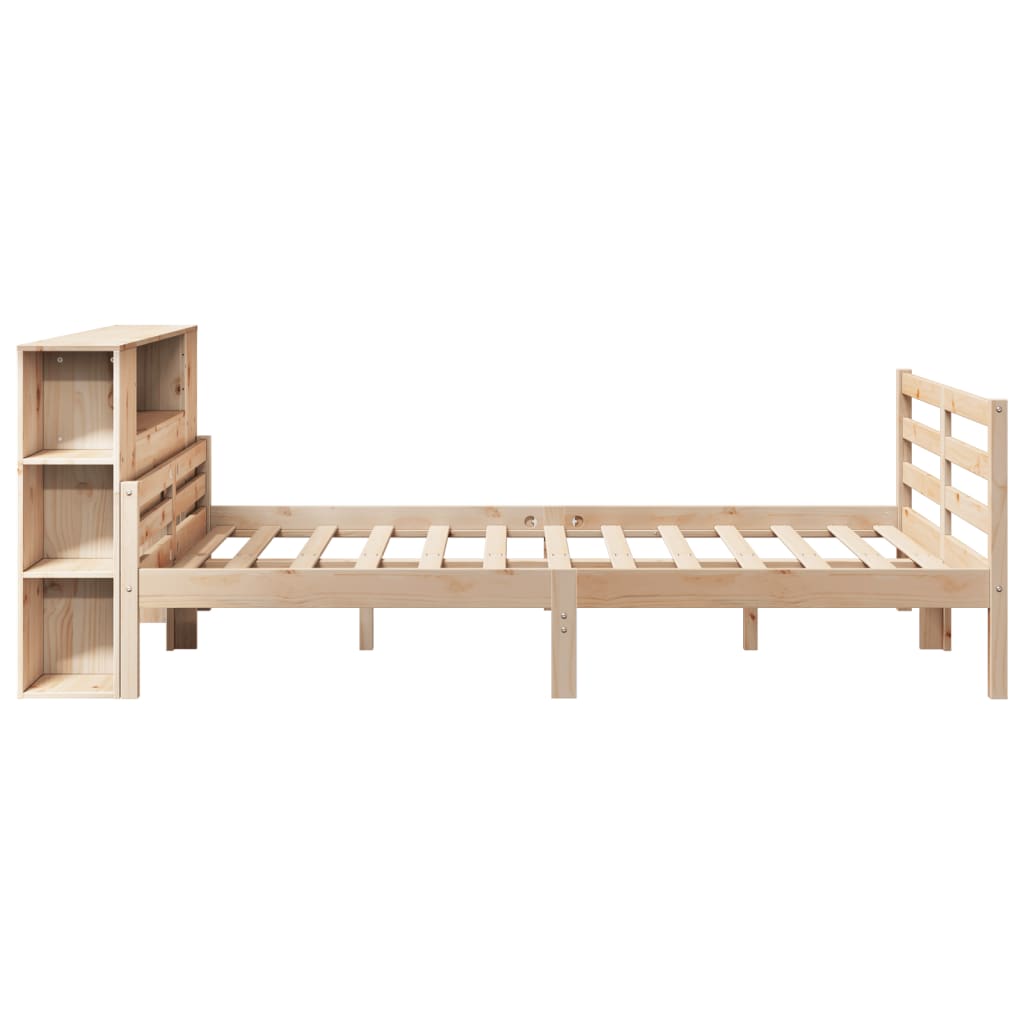 Letto Libreria senza Materasso 150x200 cm in Legno di Pino 3322205