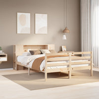 Letto Libreria senza Materasso 150x200 cm in Legno di Pino 3322205