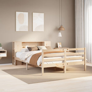 Letto Libreria senza Materasso 150x200 cm in Legno di Pino 3322205