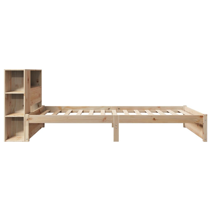 Giroletto con Libreria senza Materasso 75x190 cm in Legno Pino 3322369