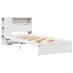 Letto con Libreria senza Materasso 75x190 cm in Legno Pino 3322370