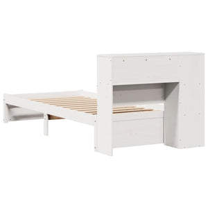 Letto con Libreria senza Materasso 75x190 cm in Legno Pino 3322370