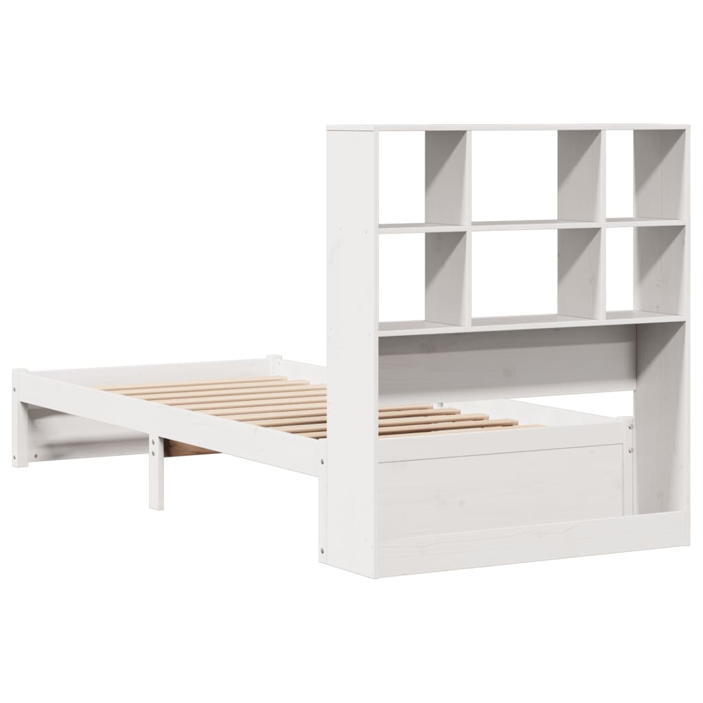 Letto con Libreria senza Materasso 75x190 cm in Legno Pino 3322378