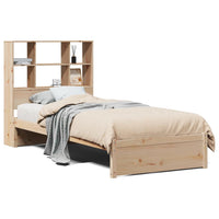 Letto Libreria senza Materasso 90x200 cm Legno Massello Pino 3322387