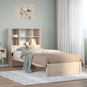 Letto Libreria senza Materasso 90x200 cm Legno Massello Pino 3322387