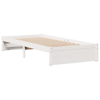 Letto Libreria senza Materasso Bianco 100x200 cm Legno di Pino 3322390