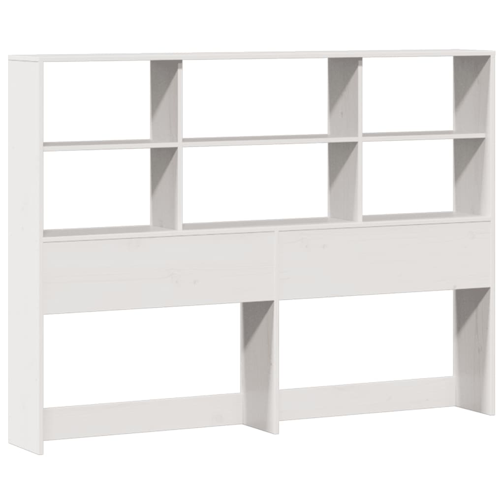 Letto Libreria senza Materasso Bianco 120x200 cm Legno di Pino 3322392