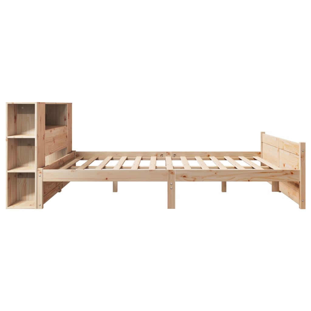 Letto Libreria senza Materasso 150x200 cm in Legno di Pino 3322439