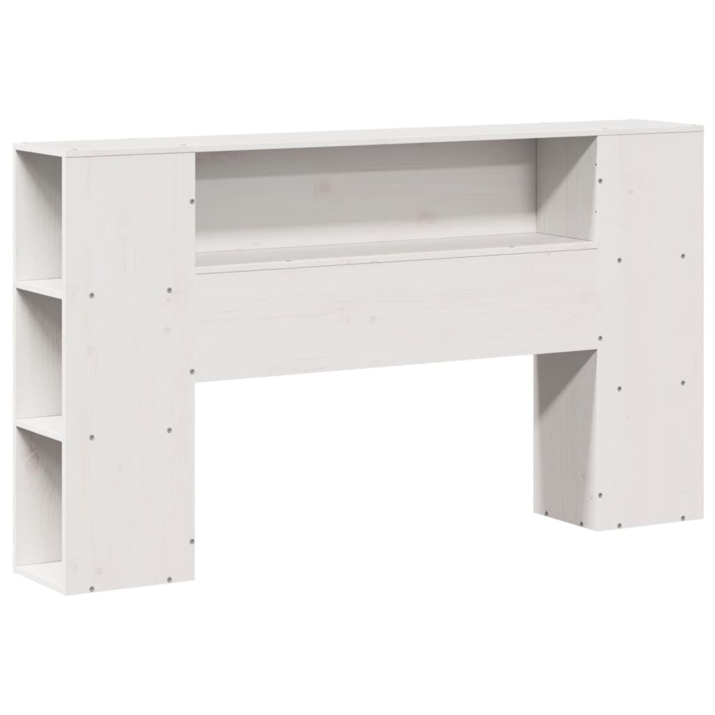 Letto Libreria senza Materasso Bianco 135x190 cm Legno di Pino 3322510