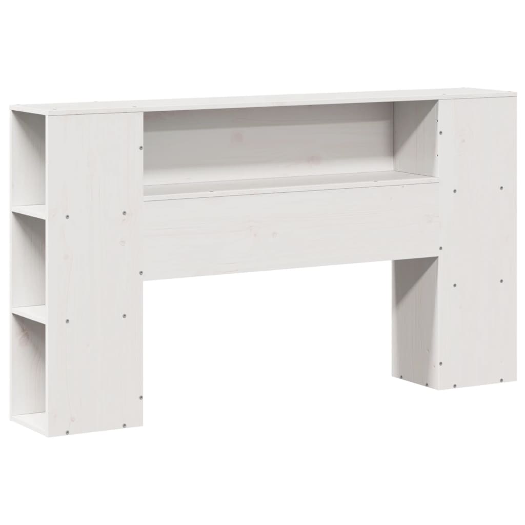 Letto Libreria senza Materasso Bianco 140x190 cm Legno di Pino 3322512