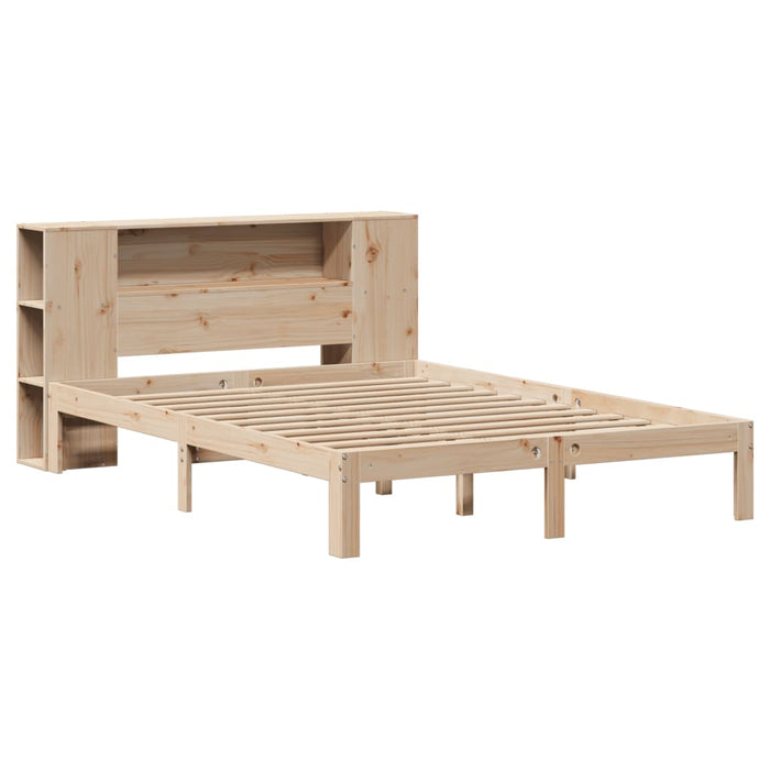 Letto Libreria senza Materasso 120x200cm Legno Massello di Pino 3322513