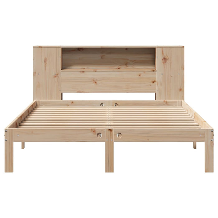 Letto Libreria senza Materasso 120x200cm Legno Massello di Pino 3322513