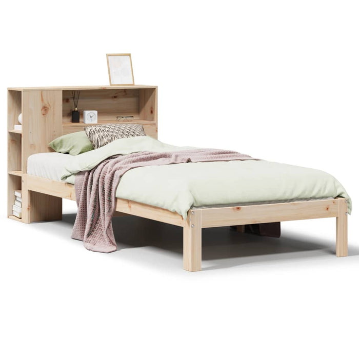 Letto Libreria senza Materasso 100x200 cm in Legno di Pino 3322540