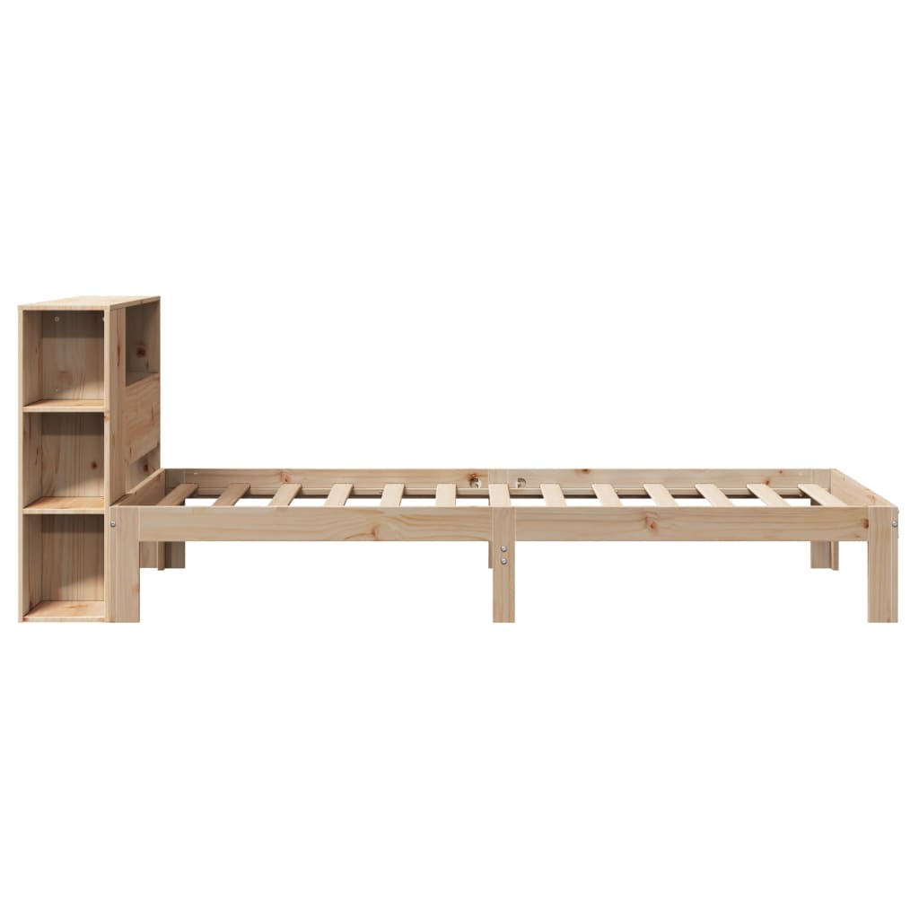 Letto Libreria senza Materasso 100x200 cm in Legno di Pino 3322540