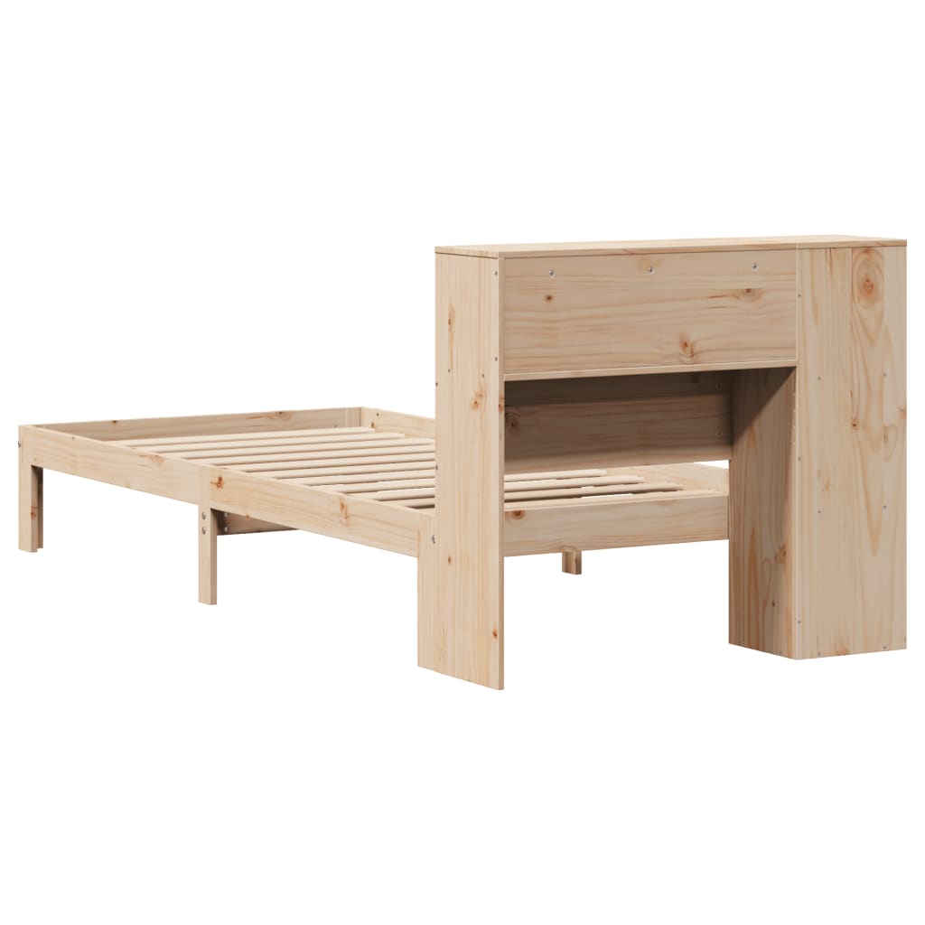 Letto Libreria senza Materasso 100x200 cm in Legno di Pino 3322540