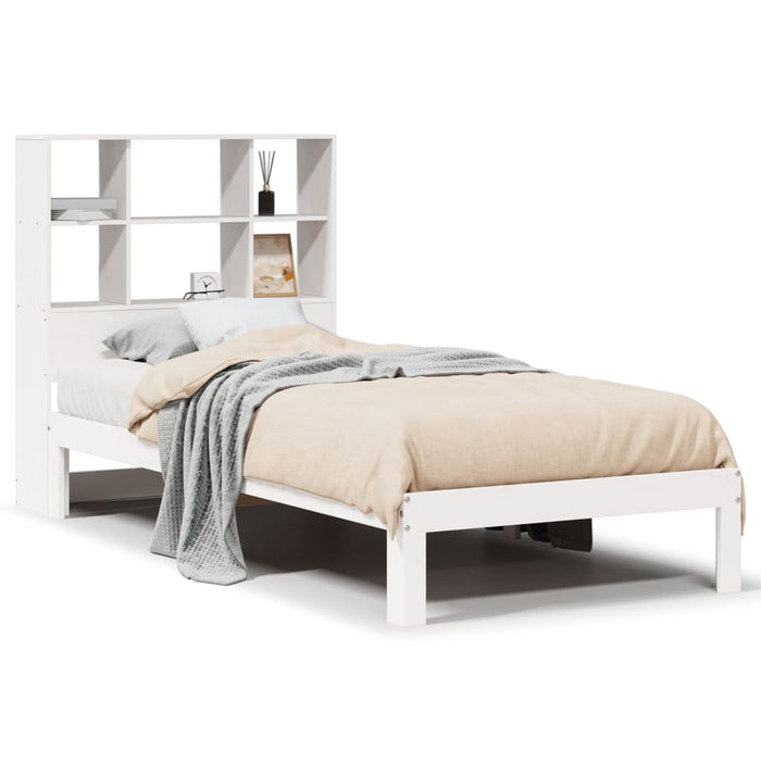 Letto con Libreria senza Materasso 75x190 cm in Legno Pino 3322547