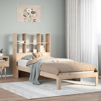 Letto Libreria senza Materasso 90x200 cm Legno Massello Pino 3322556