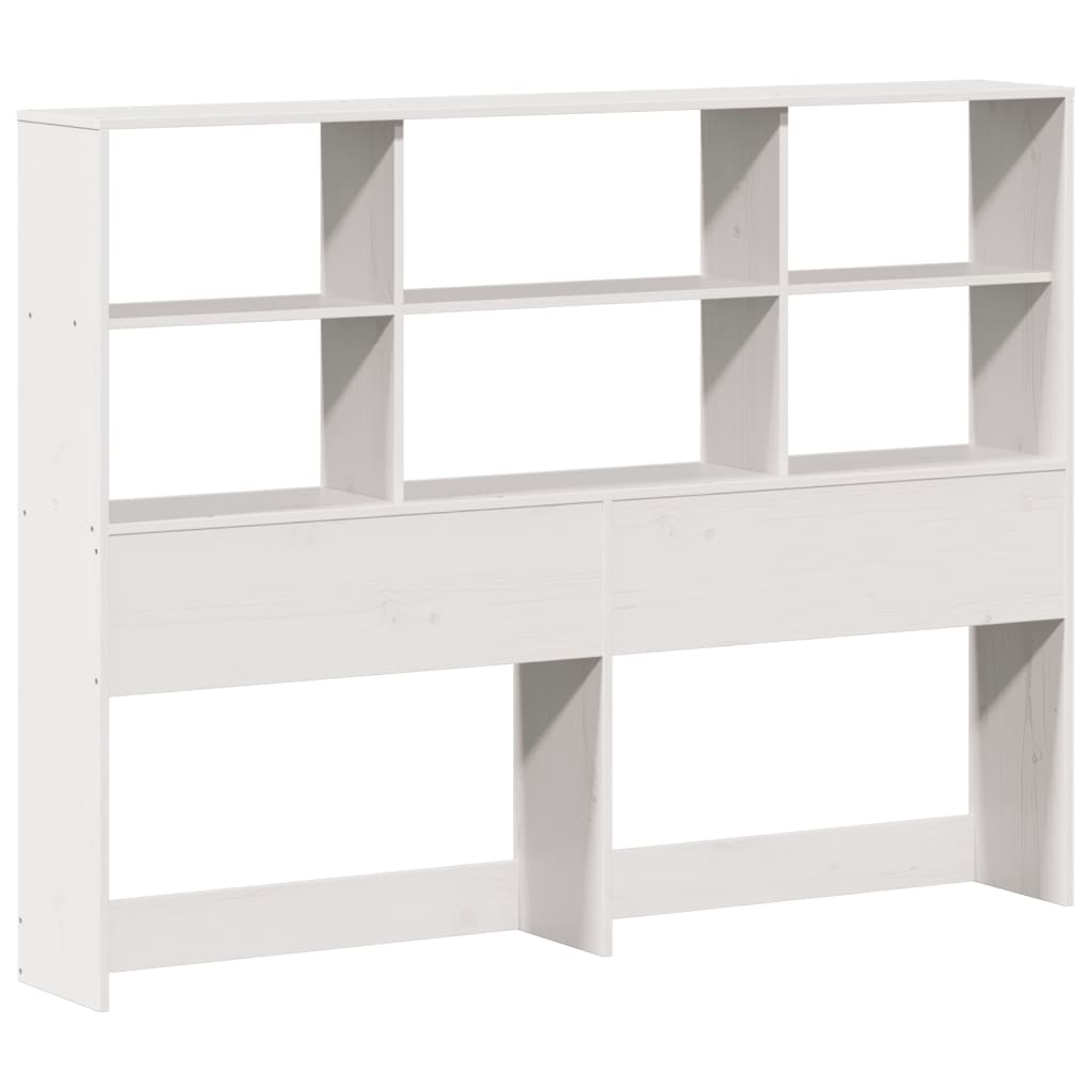 Letto Libreria senza Materasso Bianco 160x200 cm Legno di Pino 3322567