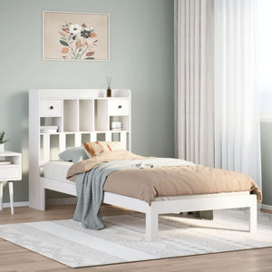 Letto con Libreria senza Materasso 75x190 cm in Legno Pino 3322586