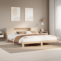 Letto Libreria senza Materasso 180x200 cm in Legno di Pino 3322822