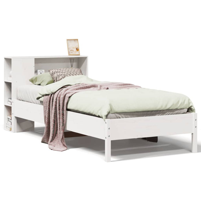 Letto con Libreria senza Materasso 75x190 cm in Legno Pino 3322856