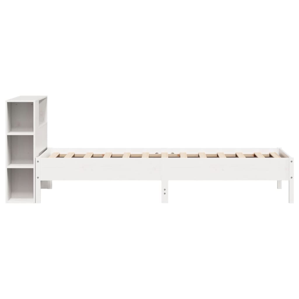 Letto con Libreria senza Materasso 75x190 cm in Legno Pino 3322856