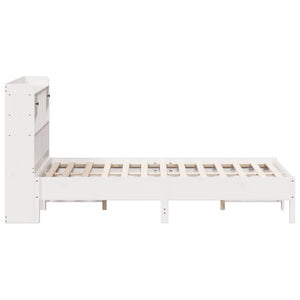 Letto Libreria senza Materasso Bianco 140x200 cm Legno di Pino 3322910