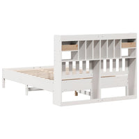 Letto Libreria senza Materasso Bianco 140x200 cm Legno di Pino 3322910