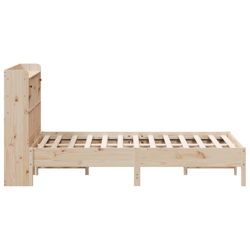 Letto Libreria senza Materasso 120x200cm Legno Massello di Pino 3322912