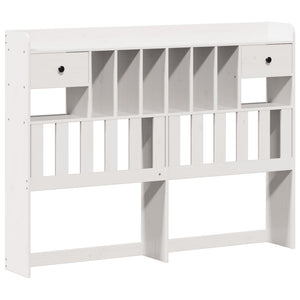 Letto Libreria senza Materasso Bianco 120x200 cm Legno di Pino 3322913