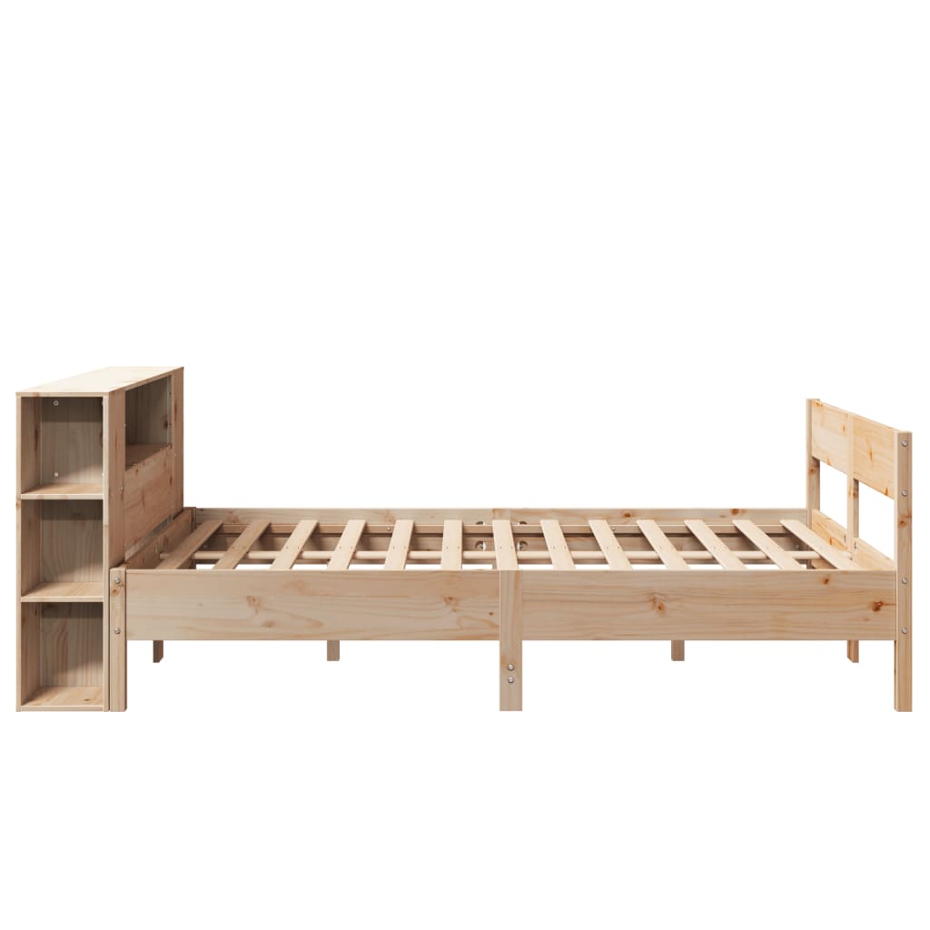 Letto Libreria senza Materasso 150x200 cm in Legno di Pino 3322945