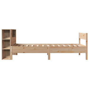 Letto Libreria senza Materasso 100x200 cm in Legno di Pino 3322963