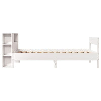 Letto Libreria senza Materasso Bianco 100x200 cm Legno di Pino 3322964