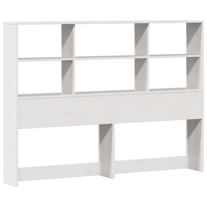 Letto Libreria senza Materasso Bianco 160x200 cm Legno di Pino 3322982