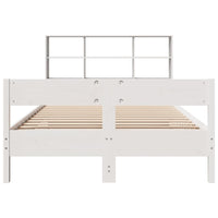 Letto Libreria senza Materasso Bianco 120x200 cm Legno di Pino 3322991