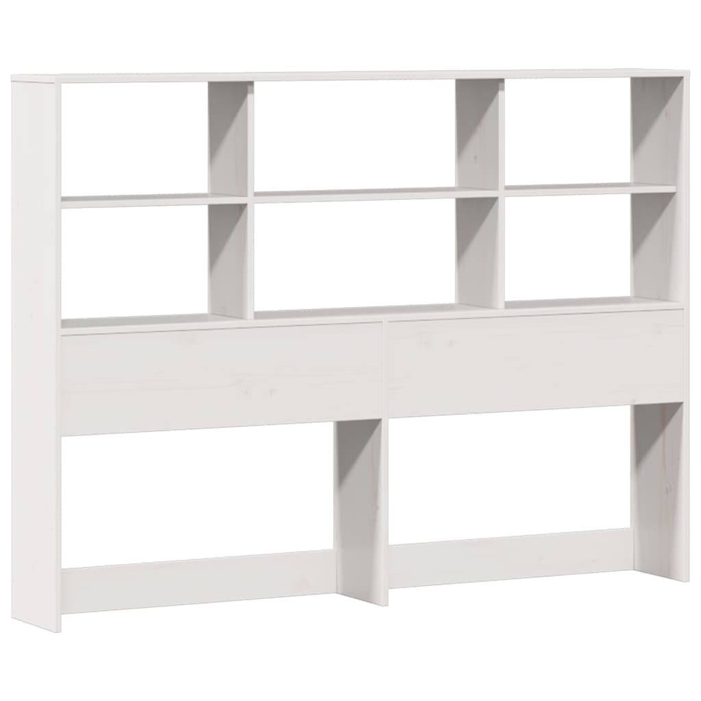 Letto Libreria senza Materasso Bianco 120x200 cm Legno di Pino 3322991