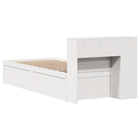 Letto senza Materasso Bianco 90x190 cm in Legno Massello Pino 3323438