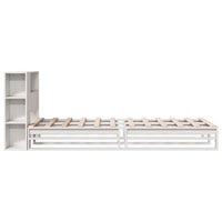 Letto Libreria senza Materasso Bianco 100x200 cm Legno Massello 3323903