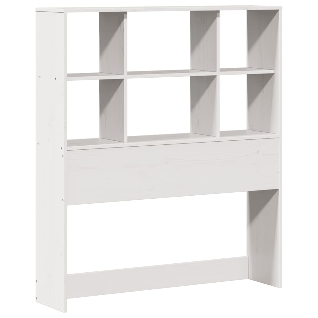 Letto Libreria senza Materasso Bianco 100x200 cm Legno Massello 3323915