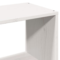 Letto Libreria senza Materasso Bianco 100x200 cm Legno Massello 3323915